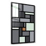 Wallity Pintura Decorativa de Vidrio Templado Multicolor 46 x 72 cm